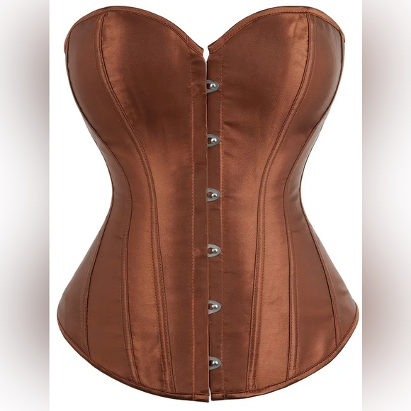 EUC Satin lace-up corset - Picture 2 of 8